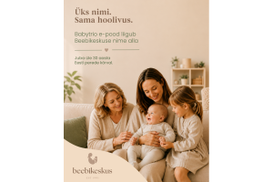 Üks nimi, sama hooliv meeskond – Babytrio e-pood liigub Beebikeskuse nime alla