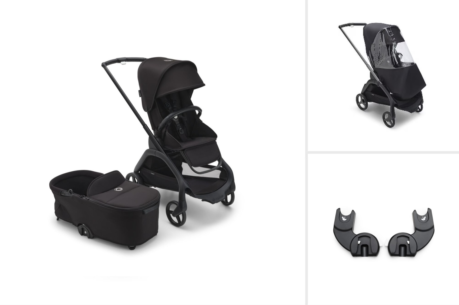 Bugaboo Dragonfly vankrikomplekt Midnight Black