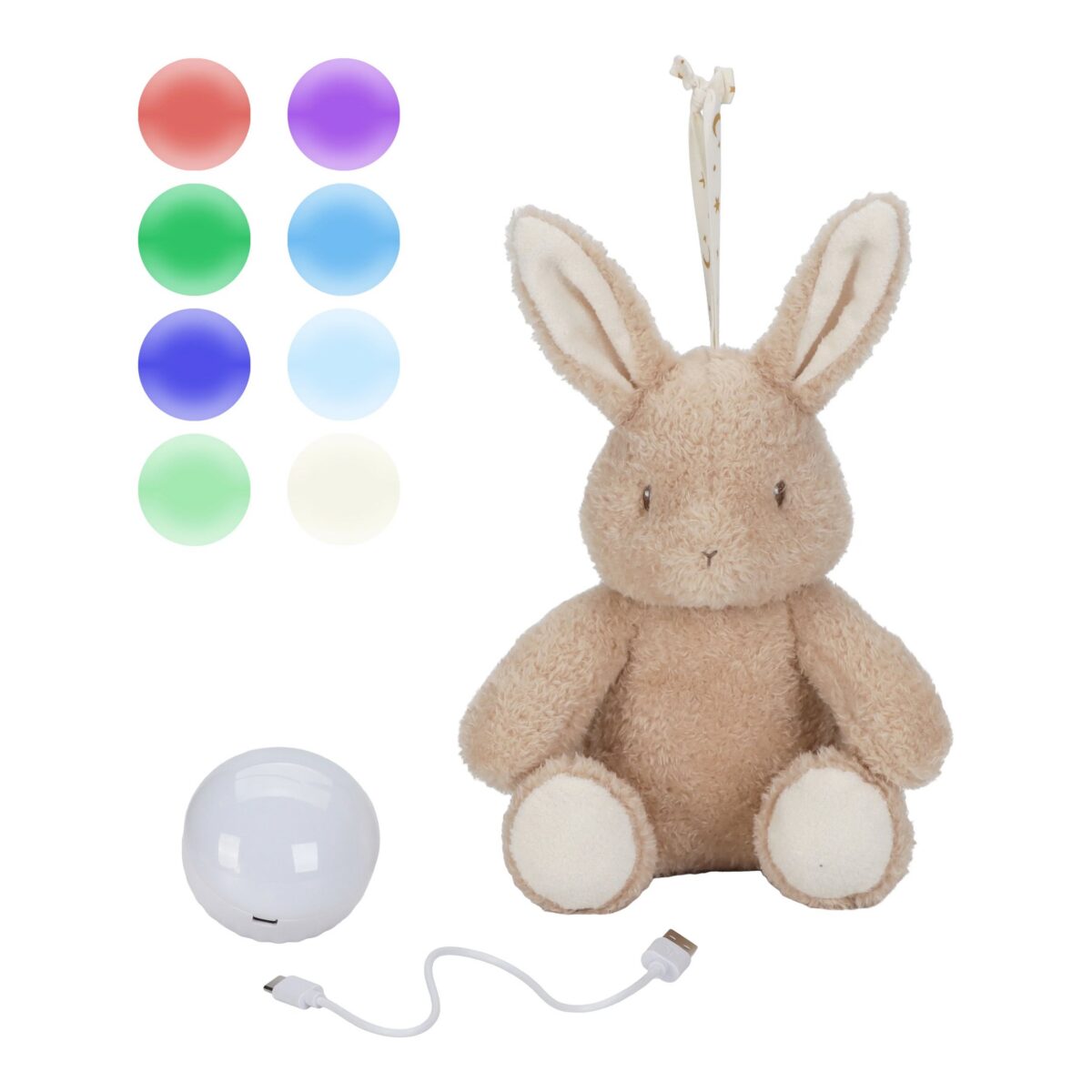 Little Dutch Kaisu jänku heli & valgusega Newborn Naturals GRS