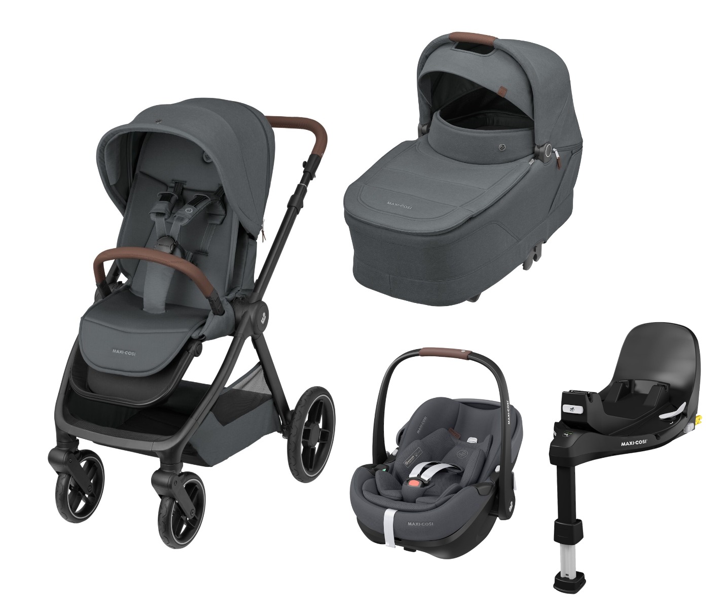 Maxi-Cosi Oxford vankrikomplekt + turvahäll ja alus