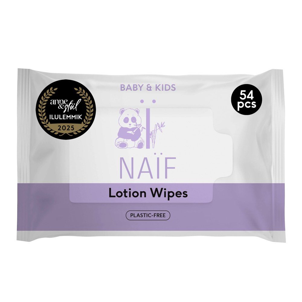 NAIF Lotion niisked salvrätikud 54 tk pakis