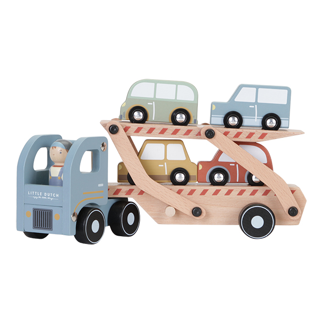 Little Dutch puidust treilerauto FSC